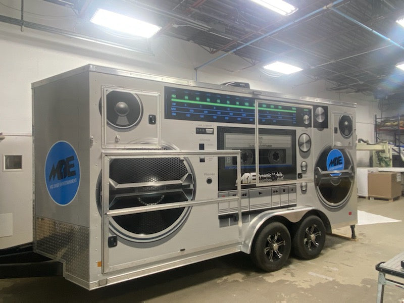 Full Trailer Boombox Wrap for Mic Drop Entertainment