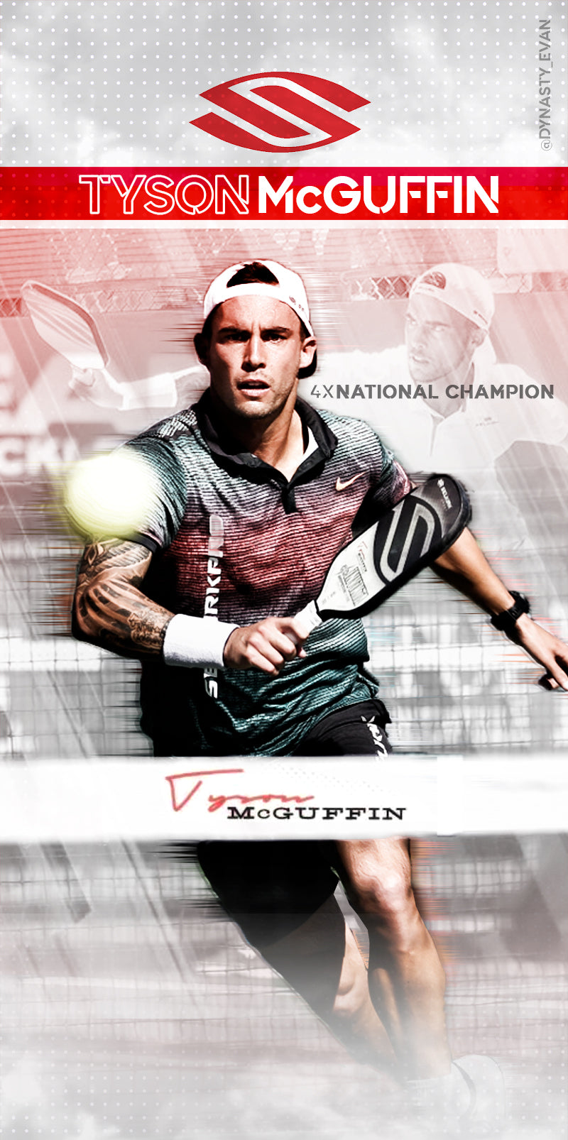 Professional Pickleball Athlete Wallpaper Design