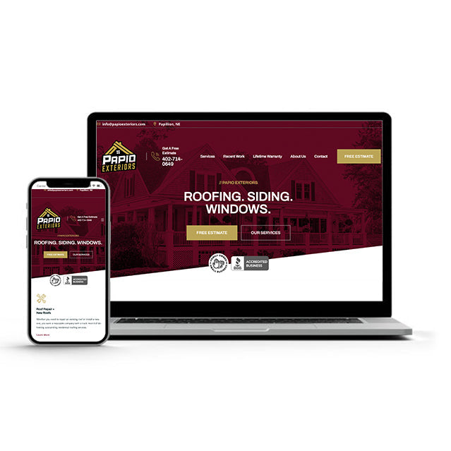 PapioExteriors.com Shopify Website Design