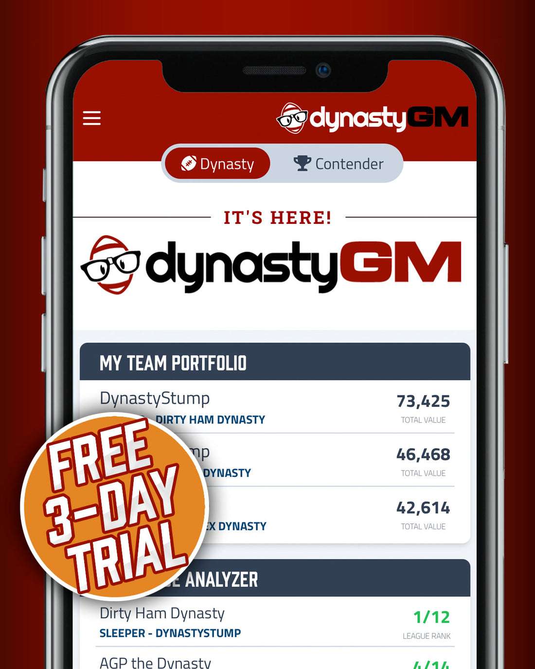 Dynasty GM Paid Ad Design for DynastyNerds.com